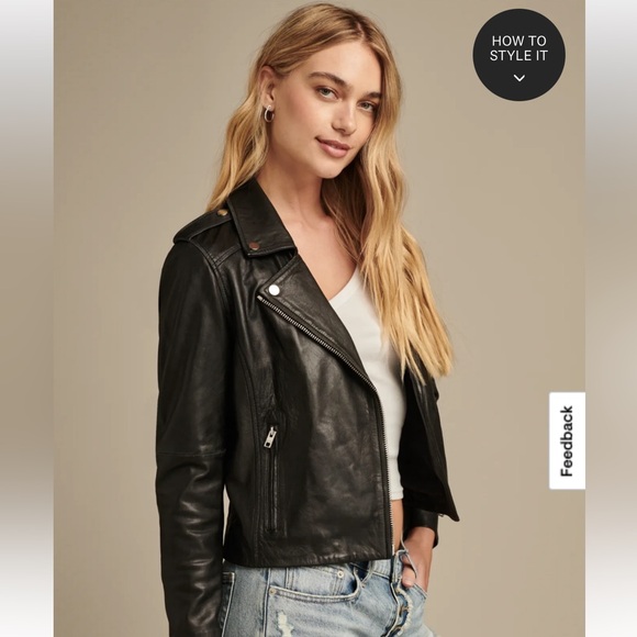 Luckily Brand Leather Moto Jacket - Picture 4 of 11